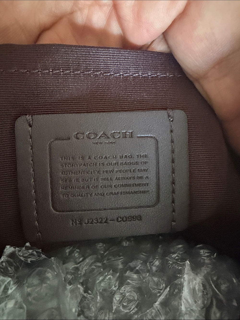 Coach Black Pebbled Leather Crescent Shoulder Bag with Gold Hardware - Picture 6 of 9